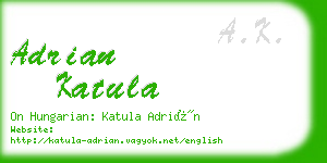 adrian katula business card